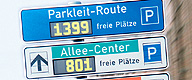 Foto: Bild eines Schildes zum Parkleitsystem