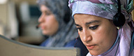 Foto: Portrait einer jungen Migrantin