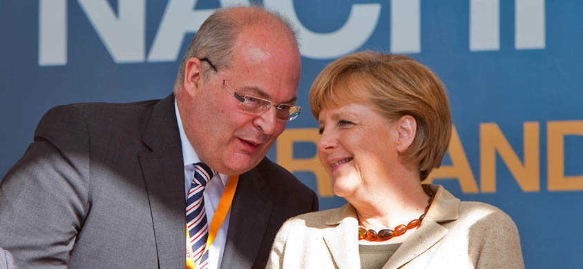 <h2>Besuch aus Berlin</h2><h5>Die Kanzlerin zu Gast</h5>
