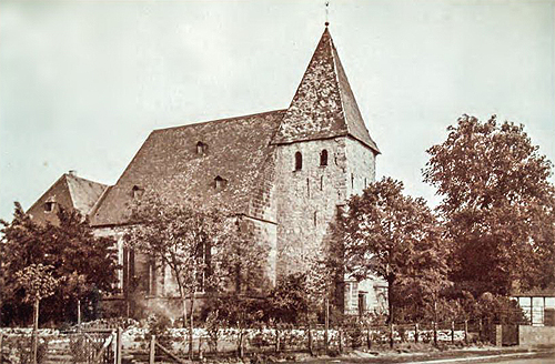 Eine historische Aufnahme der St.-Victor-Kirche