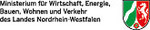 Logo: Ministerium für Wirtschaft, Energie, Bauen, Wohnen und Verkehr des Landes Nordrhein-Westfalen, © Land NRW Logo: Ministerium für Wirtschaft, Energie, Bauen, Wohnen und Verkehr des Landes Nordrhein-Westfalen