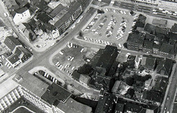 Luftaufnahme der Martin-Luther-Straße aus dem Jahre 1964