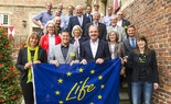 Das Bild zeigt das Team des LIFE+ Projektes Lippeaue