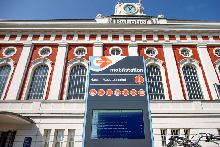 Hinweisschild zur Mobilstation