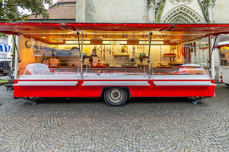Landfleischerei Lechtermann (Kolata) auf dem Wochenmarkt