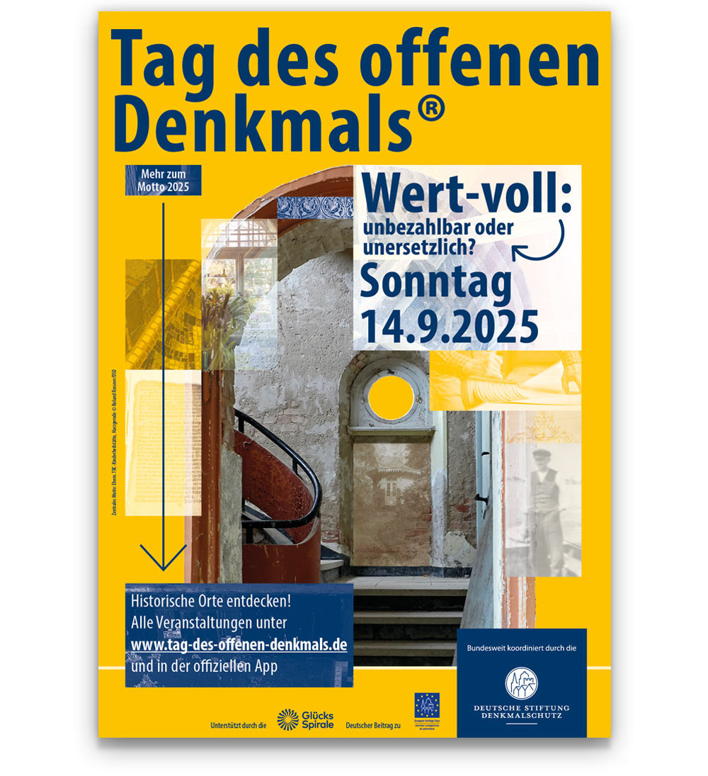 Plakat zum ''Tag des offenen Denkmals 2025''
