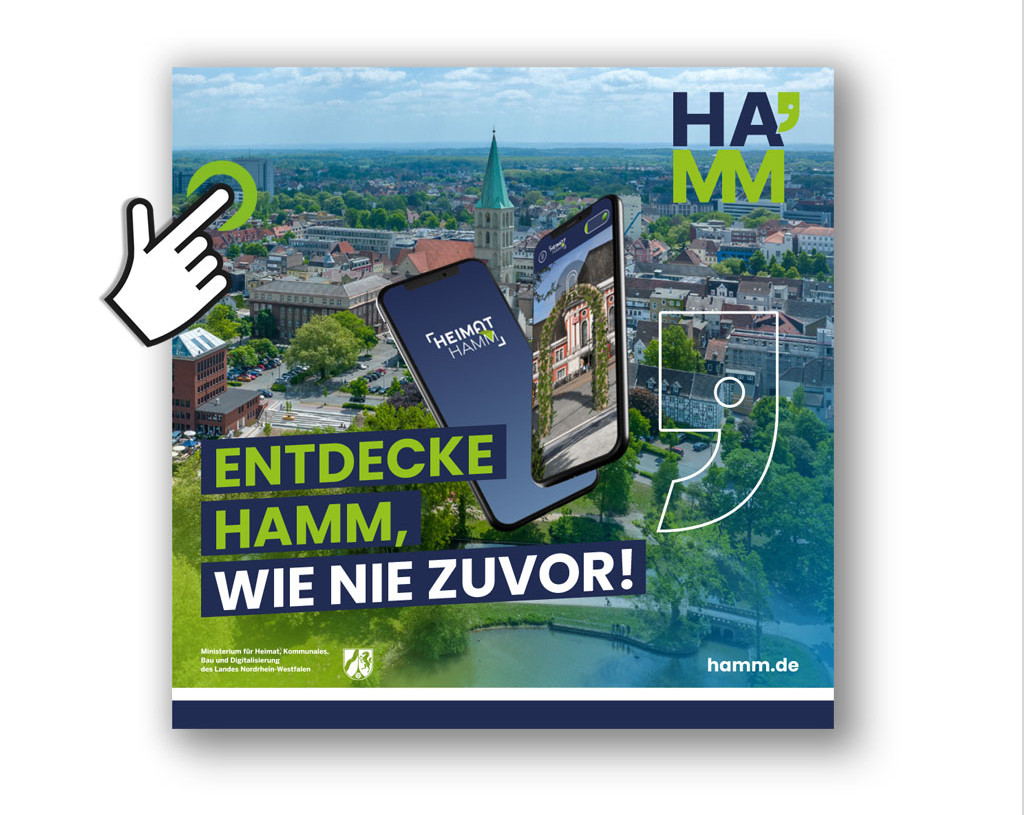 Titelbild der Broschüre zur App ''Heimat Hamm''
