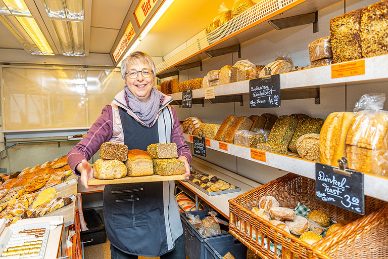 Landb&auml;ckerei Deunert auf dem Wochenmarkt