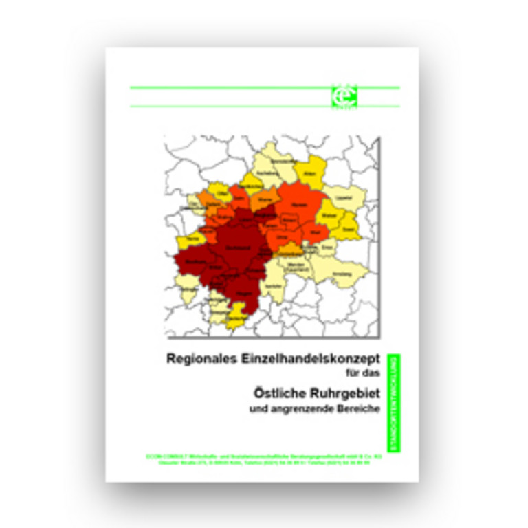 Titetbild der Broschüre ''Regionales Einzelhandelskonzept 2000''