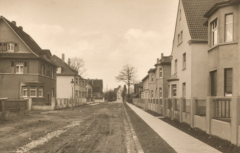 Schützenstraße mit Blick in die Jägerallee, Ende der 1920er-Jahre Schützenstraße mit Blick in die Jägerallee, Ende der 1920er-Jahre