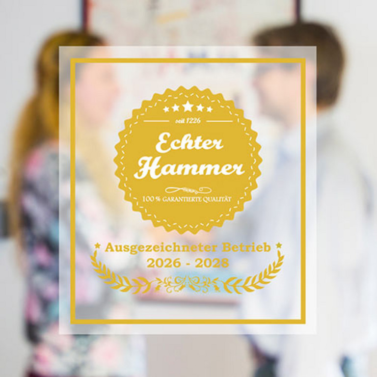 Titelbild des Faltblattes "Echter Hammer f&uuml;r Kunden"