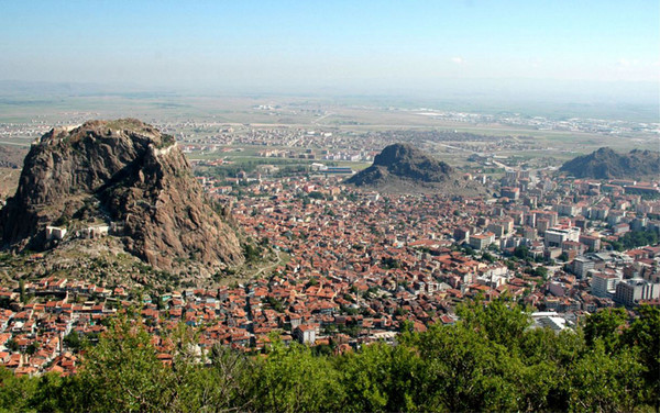 Luftbild der Partnerstadt von Hamm Afyonkarahisar/Türkei