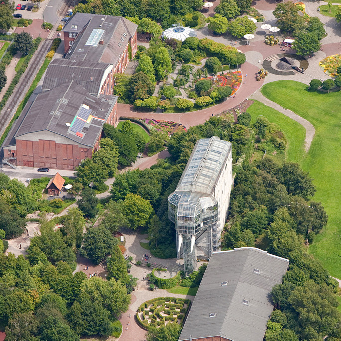 Luftaufnahme des Maximilianparks