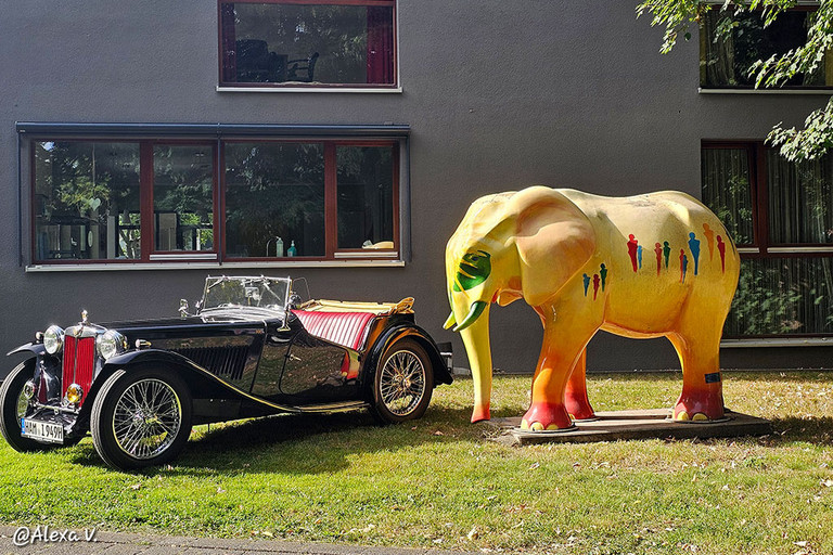 Oldtimer und Elefant bei Hamm erFahren