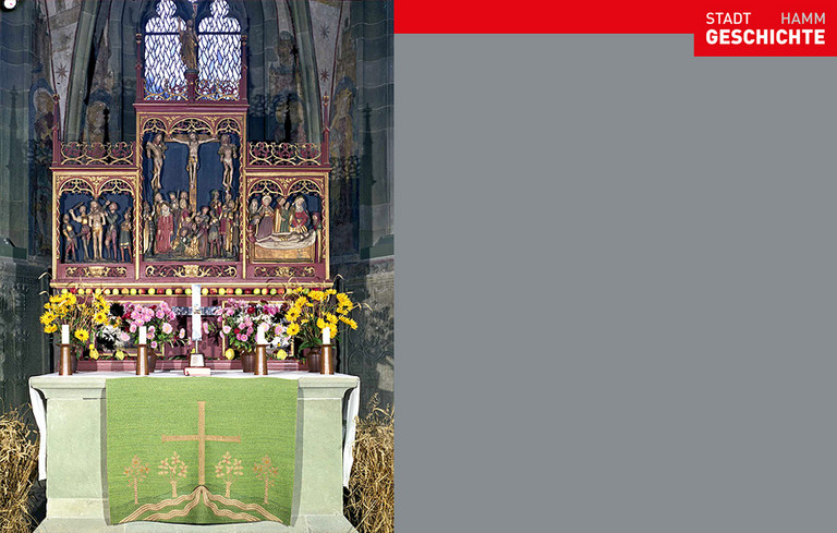 Altarraum der St. Pankratius-Kirche Mark, 1980er-Jahre