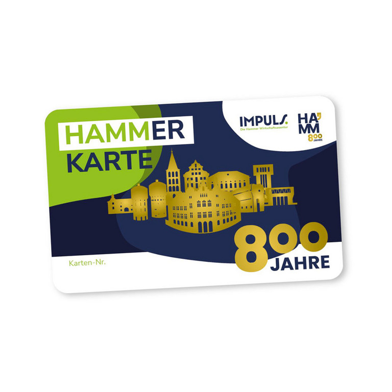 Sonderedition der Hammer Karte zum 800-j&auml;hrigen Stadtjubil&auml;um