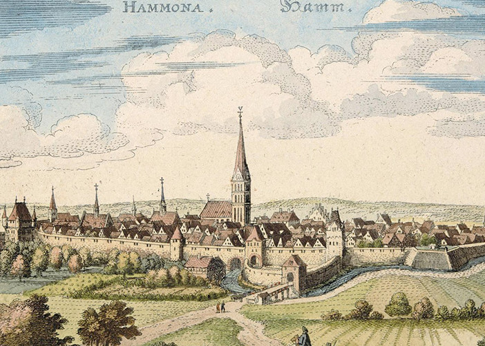 Historische Karte: Ansicht Hammona