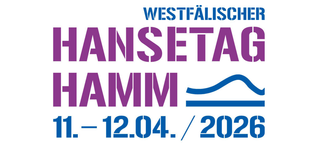 Logo mit dem Schriftzug Westfälischer Hansetag Hamm vom 11. bis 12.04.2026