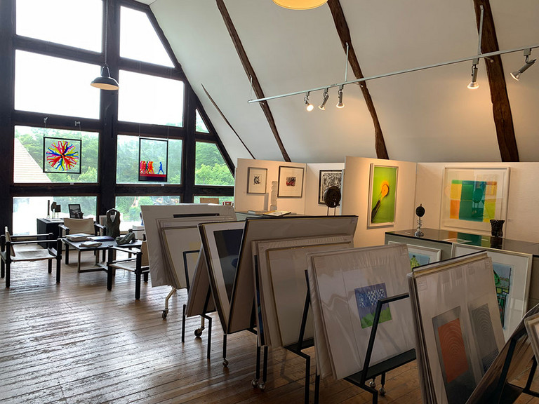 Innenaufnahme der Galerie Kley