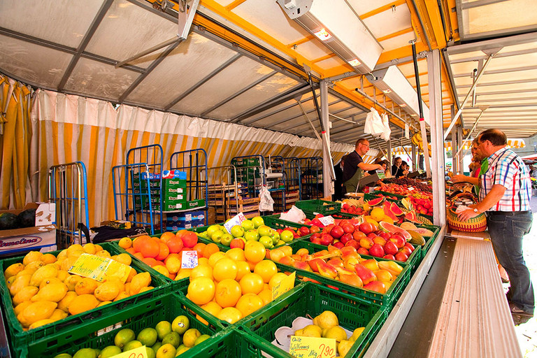 Obst & Gem&uuml;se Berendes auf dem Wochenmarkt an der Pauluskirche