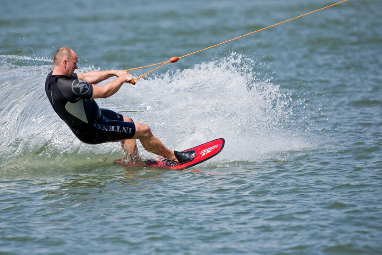 Wasserski-Sportler auf dem Haarener See Wasserski-Sportler auf dem Haarener See