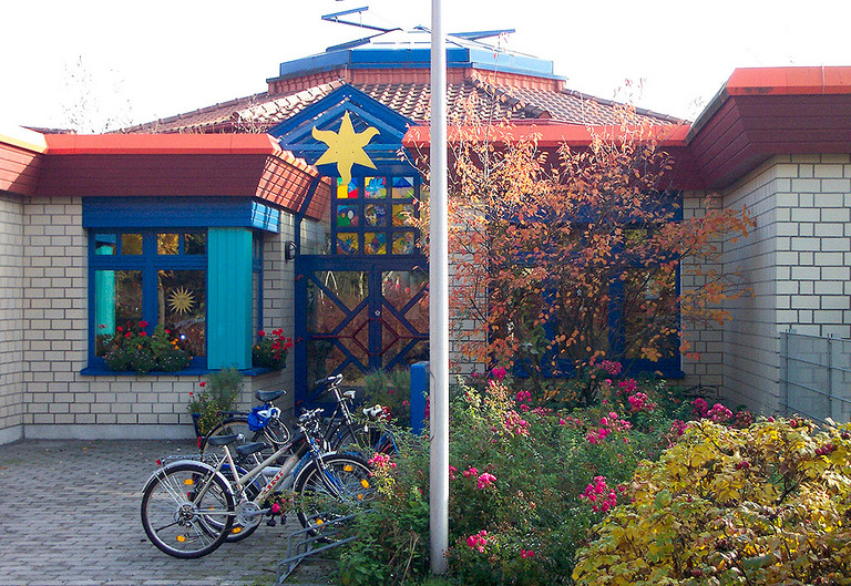 Außenansicht der städtischen Kita Sonnenhaus Außenansicht der städtischen Kita Sonnenhaus