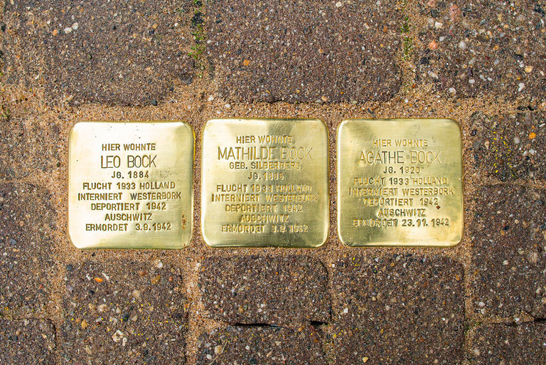 Die Stolpersteine für die Familie Bock
