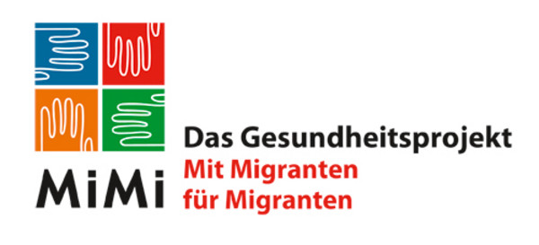 Das Logo des Gesundheitsprojektes mit Migranten für Migranten