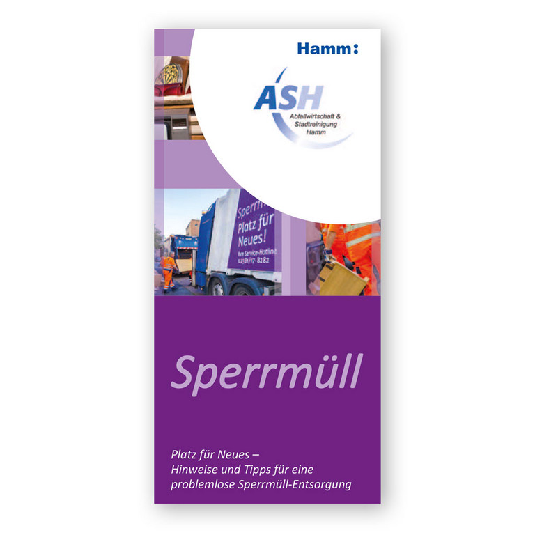 Titelbild der Broschüre "Sperrmüll" des ASH