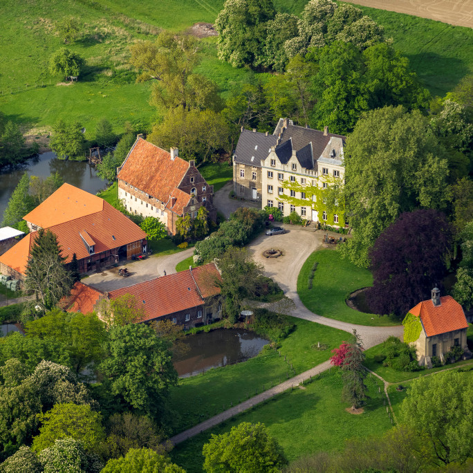 Luftbild Schloss Ermelinghoff