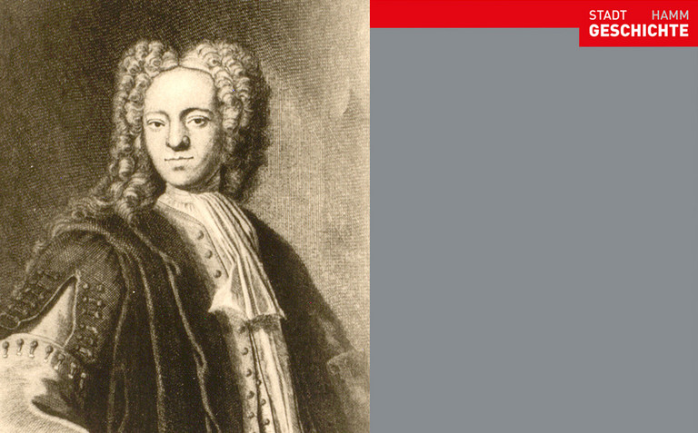 Portraitaufnahme von Prof. jur. Heinrich Pagenstecher, Professor am Gymnasium illustre, 1721 &ndash; 1727