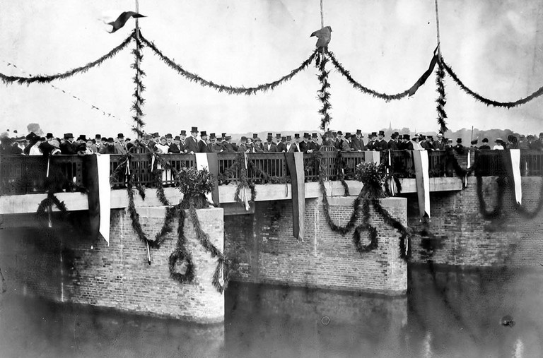 Einweihung der neuen Ahse in Hamm-Osten 1913
