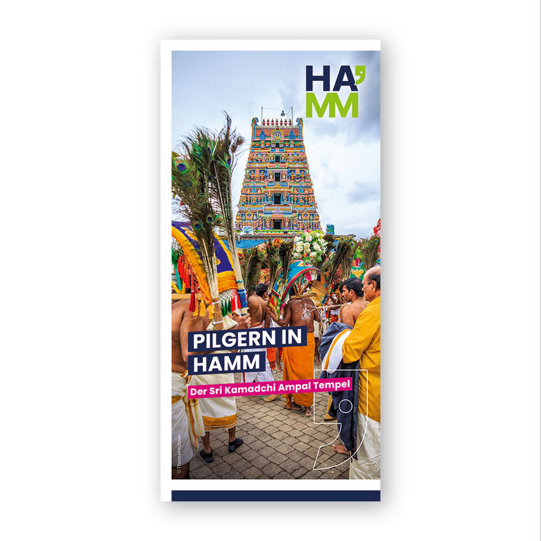 Deckblatt des Faltblattes zum Hindu-Tempel