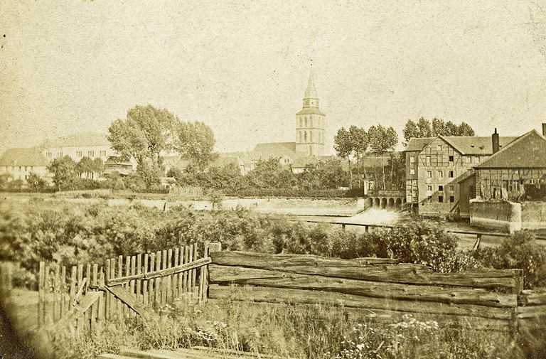 Blick auf dem Mühlenkolk östlich des Nordentors, um 1890