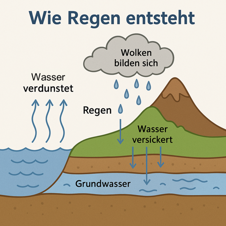 Dieses Bild zeigt die Entstehung von Regen.