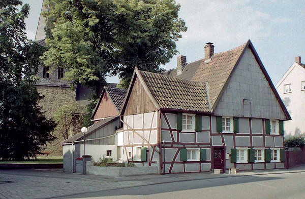 Fachwerkhaus am Marker Kirchplatz, 1980er-Jahre