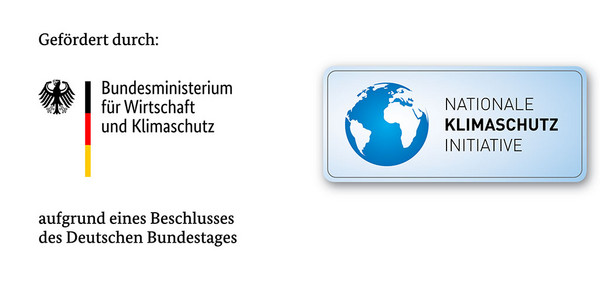 Logos: Bundesministerium für Wirtschaft und Klimaschutz, Nationale Klimaschutzinitiative