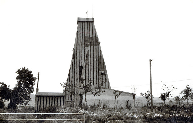 Der Soleturm in Werries in der 1950er Jahren