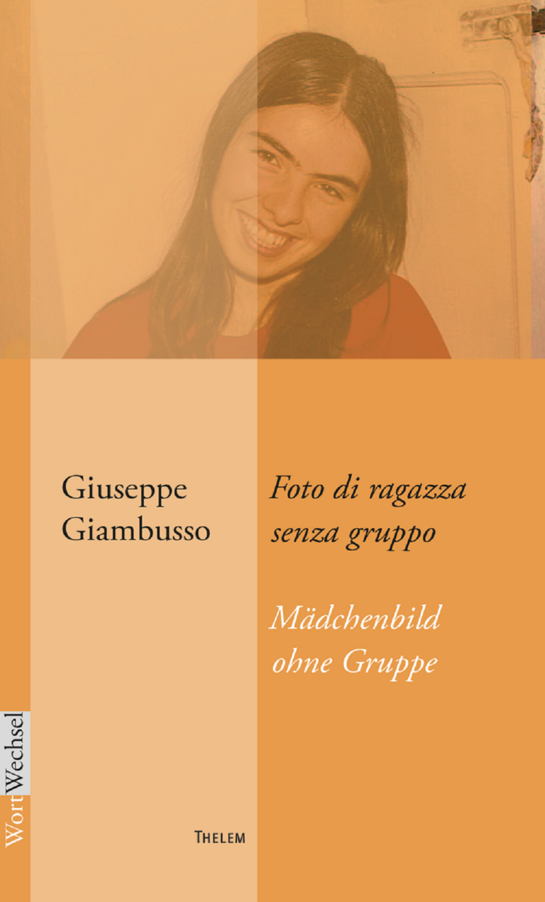 Bild zeigt das Buchcover vom Buch ''Foto di ragazza senza gruppo - Mädchenbild ohne Gruppe''