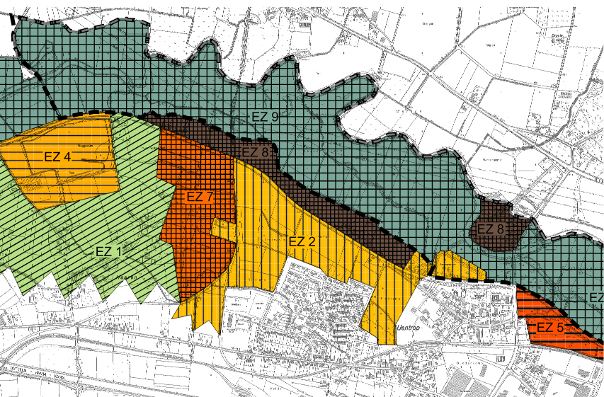 Der Landschaftsplan Ost - Entwicklungskarte Geithe