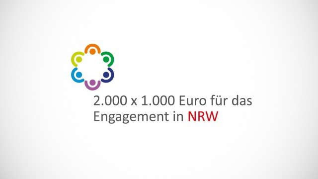 Logo zum Förderprogramm ''2.000 x 1.000 Euro für das Engagement''