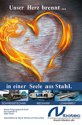 Nibotec Unser Herz brennt 280 Logo Nibotec Fertigungstechnik GmbH