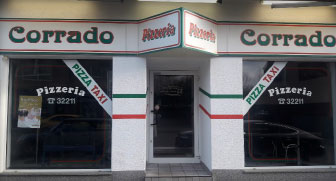Eingangsbereich Pizzeria Corrado