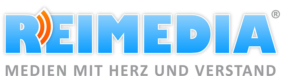 REIMEDIA logo Logo Reimedia - Medien mit Herz und Verstand