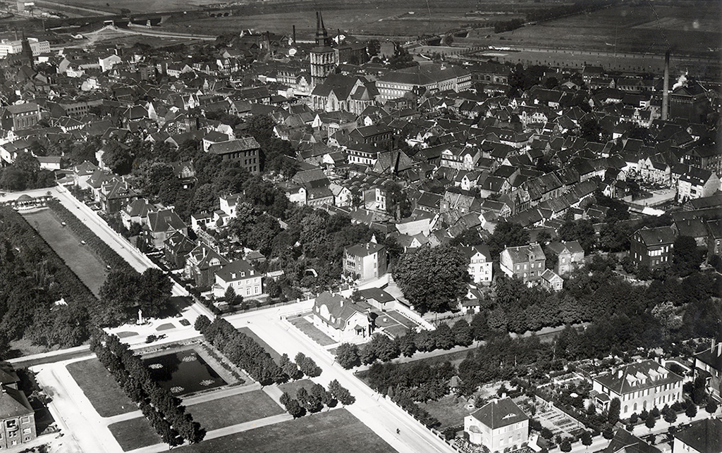 Luftbild des Ostrings, 1930