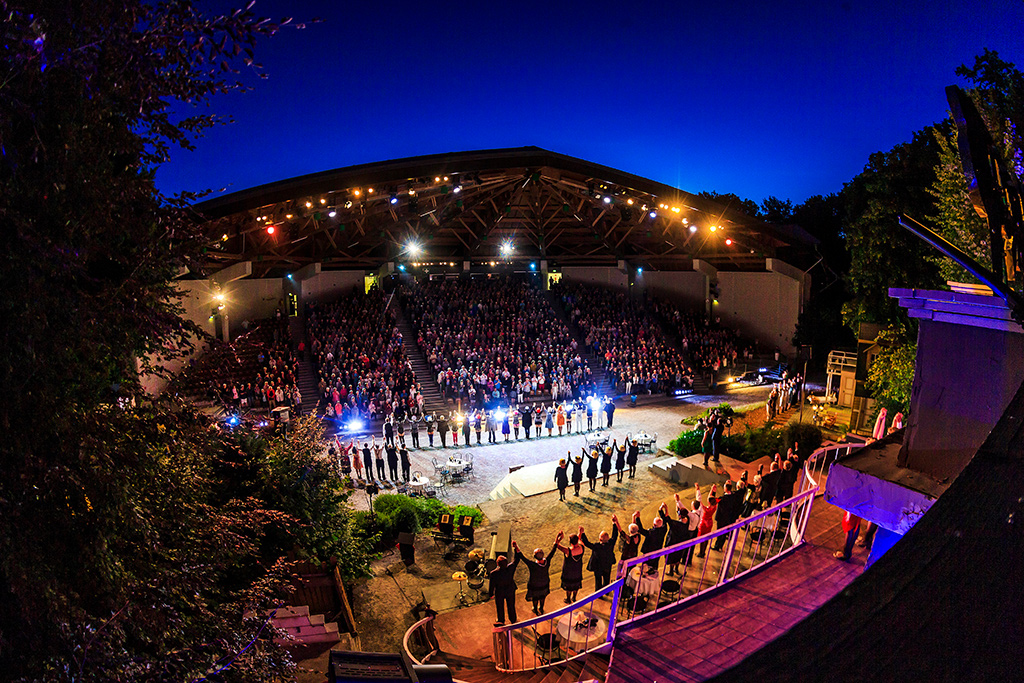 Eine Abendveranstaltung in der Waldbühne Heessen