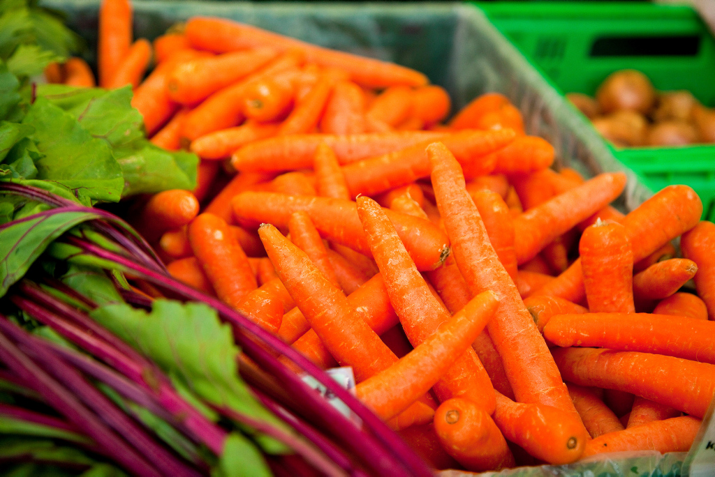 Karotten und Salat