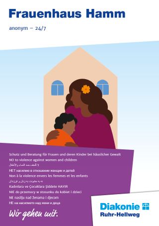 Deckblatt Flyer Frauenhaus Hamm