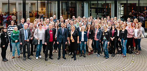 Gruppenbild des 19. Lernnetzwerktreffen Projekt Kommunale Präventionsketten