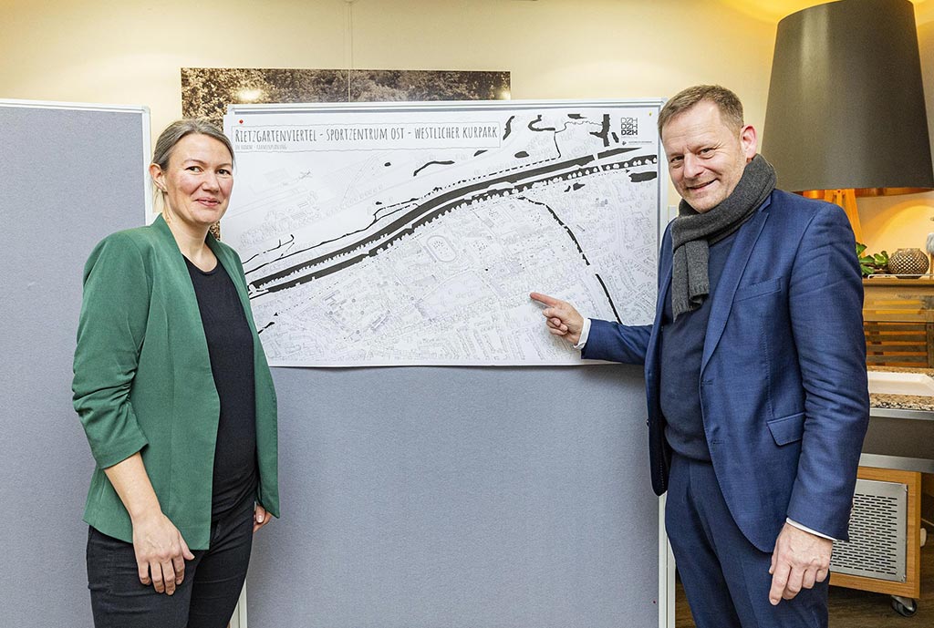 Planerin Agnes Tönsing und Stadtbaurat Andreas Mentz stellten einen Rahmenplan vor. 